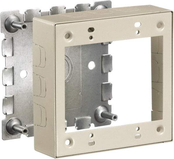 Hubbell Wiring Device-Kellems - 4.64 Inch Long x 1.38 Inch Wide x 4.54 Inch High, Rectangular Raceway Box - Ivory, For Use with HBL500 Series Raceways and HBL750 Series Raceways - Apex Tool & Supply