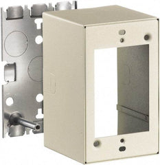 Hubbell Wiring Device-Kellems - 2.82 Inch Long x 2-3/4 Inch Wide x 4.54 Inch High, Rectangular Raceway Box - Ivory, For Use with HBL500 Series Raceways and HBL750 Series Raceways - Apex Tool & Supply