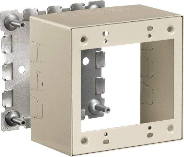 Hubbell Wiring Device-Kellems - 4.64 Inch Long x 2-3/4 Inch Wide x 4.54 Inch High, Rectangular Raceway Box - Ivory, For Use with HBL500 Series Raceways and HBL750 Series Raceways - Apex Tool & Supply