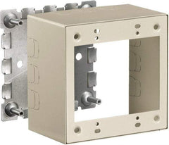 Hubbell Wiring Device-Kellems - 4.64 Inch Long x 2-3/4 Inch Wide x 4.54 Inch High, Rectangular Raceway Box - Ivory, For Use with HBL500 Series Raceways and HBL750 Series Raceways - Apex Tool & Supply