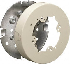Hubbell Wiring Device-Kellems - 4-3/4 Inch Wide x 1.02 Inch High, Round Raceway Box - Ivory, For Use with HBL500 Series Raceways and HBL750 Series Raceways - Apex Tool & Supply