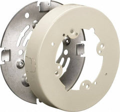 Hubbell Wiring Device-Kellems - 4-3/4 Inch Wide x 1.02 Inch High, Round Raceway Box - Ivory, For Use with HBL500 Series Raceways and HBL750 Series Raceways - Apex Tool & Supply