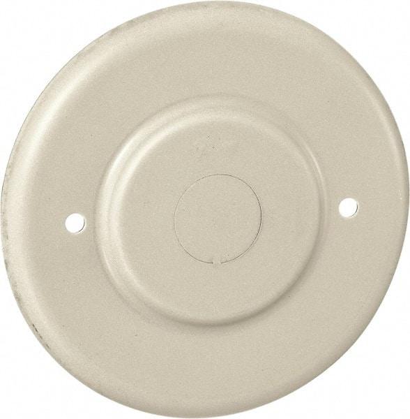 Hubbell Wiring Device-Kellems - 4.19 Inch Wide x 0.38 Inch High, Round Raceway Cover - Ivory, For Use with HBL500 Series Raceways and HBL750 Series Raceways - Apex Tool & Supply