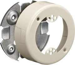 Hubbell Wiring Device-Kellems - 3 Inch Wide x 1.02 Inch High, Round Raceway Box - Ivory, For Use with HBL500 Series Raceways and HBL750 Series Raceways - Apex Tool & Supply