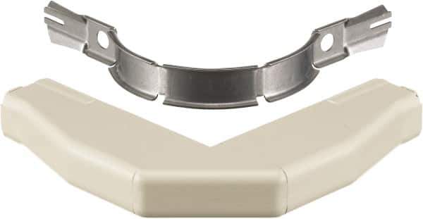 Hubbell Wiring Device-Kellems - 4.86 Inch Long x 0.78 Inch Wide x 1.35 Inch High, Raceway Elbow End - Ivory, For Use with HBL500 Series Raceways and HBL750 Series Raceways - Apex Tool & Supply