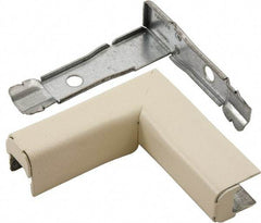 Hubbell Wiring Device-Kellems - 2.98 Inch Long x 0.94 Inch Wide x 3 Inch High, Raceway Elbow End - 90°, Ivory, For Use with HBL500 Series Raceways and HBL750 Series Raceways - Apex Tool & Supply