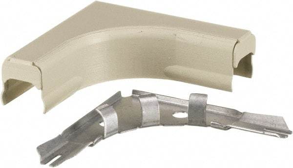 Hubbell Wiring Device-Kellems - 3.16 Inch Long x 0.91 Inch Wide x 3.16 Inch High, Raceway Elbow End - Ivory, For Use with HBL500 Series Raceways and HBL750 Series Raceways - Apex Tool & Supply