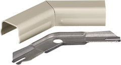 Hubbell Wiring Device-Kellems - 2.46 Inch Long x 0.58 Inch Wide x 2.46 Inch High, Raceway Elbow End - 45°, Ivory, For Use with HBL500 Series Raceways and HBL750 Series Raceways - Apex Tool & Supply