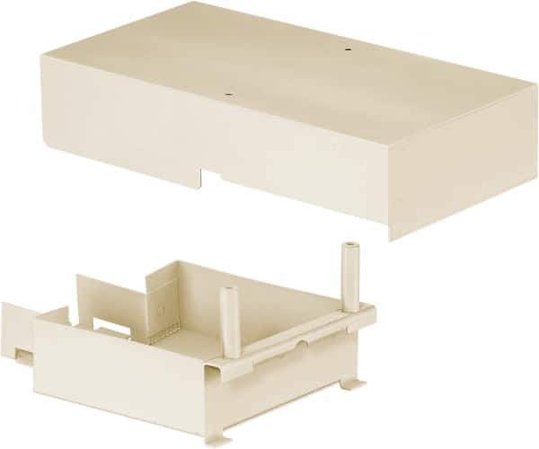 Hubbell Wiring Device-Kellems - 11.31 Inch Long x 4.88 Inch Wide x 3.14 Inch High, Rectangular Raceway Connector Coupling - Ivory, For Use with HBL4750 Series Raceways - Apex Tool & Supply