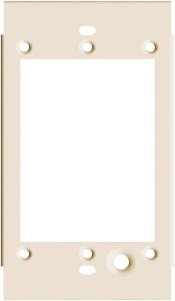 Hubbell Wiring Device-Kellems - 2-1/2 Inch Long x 4-3/4 Inch High, Rectangular Raceway Plate - Ivory, For Use with HBL4700 Series Raceways and HBL4750 Series Metal Raceways - Apex Tool & Supply