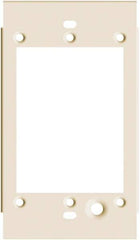 Hubbell Wiring Device-Kellems - 2-1/2 Inch Long x 4-3/4 Inch High, Rectangular Raceway Plate - Ivory, For Use with HBL4700 Series Raceways and HBL4750 Series Metal Raceways - Apex Tool & Supply