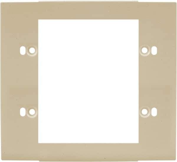 Hubbell Wiring Device-Kellems - 5.12 Inch Long x 4-3/4 Inch High, Rectangular Raceway Plate - Ivory, For Use with HBL4700 Series Raceways and HBL4750 Series Metal Raceways - Apex Tool & Supply