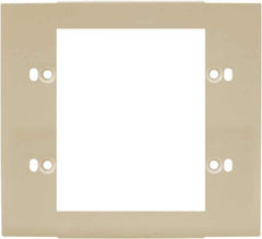 Hubbell Wiring Device-Kellems - 5.12 Inch Long x 4-3/4 Inch High, Rectangular Raceway Plate - Ivory, For Use with HBL4700 Series Raceways and HBL4750 Series Metal Raceways - Apex Tool & Supply