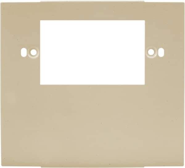 Hubbell Wiring Device-Kellems - 5.12 Inch Long x 4-3/4 Inch High, Rectangular Raceway Plate - Ivory, For Use with HBL4700 Series Raceways and HBL4750 Series Metal Raceways - Apex Tool & Supply