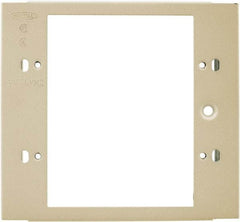 Hubbell Wiring Device-Kellems - 4.32 Inch Long x 4-3/4 Inch High, Rectangular Raceway Plate - Ivory, For Use with HBL4700 Series Raceways and HBL4750 Series Metal Raceways - Apex Tool & Supply