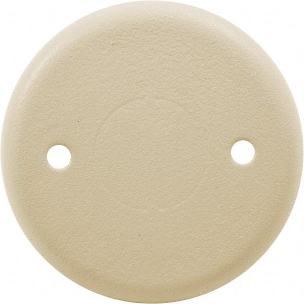 Hubbell Wiring Device-Kellems - 2.4 Inch Wide x 0.24 Inch High, Round Raceway Cover - Ivory, For Use with HBL500 Series Raceways and HBL750 Series Raceways - Apex Tool & Supply