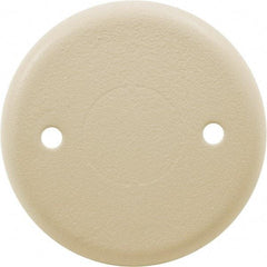 Hubbell Wiring Device-Kellems - 2.4 Inch Wide x 0.24 Inch High, Round Raceway Cover - Ivory, For Use with HBL500 Series Raceways and HBL750 Series Raceways - Apex Tool & Supply