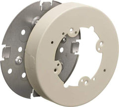 Hubbell Wiring Device-Kellems - 4.19 Inch Wide x 0.38 Inch High, Round Raceway Box - Ivory, For Use with HBL500 Series Raceways and HBL750 Series Raceways - Apex Tool & Supply