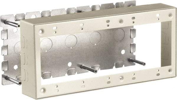 Hubbell Wiring Device-Kellems - 10.01 Inch Long x 1-3/4 Inch Wide x 4.54 Inch High, Rectangular Raceway Box - Ivory, For Use with HBL500 Series Raceways and HBL750 Series Raceways - Apex Tool & Supply