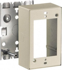 Hubbell Wiring Device-Kellems - 2.82 Inch Long x 1-3/4 Inch Wide x 4.54 Inch High, Rectangular Raceway Box - Ivory, For Use with HBL500 Series Raceways and HBL750 Series Raceways - Apex Tool & Supply