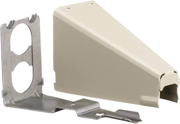 Hubbell Wiring Device-Kellems - 3.89 Inch Long x 1-1/2 Inch Wide x 1.84 Inch High, Raceway Connector Coupling - Ivory, For Use with HBL500 Series Raceways and HBL750 Series Raceways - Apex Tool & Supply