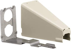Hubbell Wiring Device-Kellems - 3.89 Inch Long x 1-1/2 Inch Wide x 1.84 Inch High, Raceway Connector Coupling - Ivory, For Use with HBL500 Series Raceways and HBL750 Series Raceways - Apex Tool & Supply