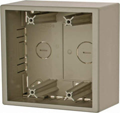 Hubbell Wiring Device-Kellems - 5.06 Inch Long x 2.44 Inch Wide x 4.9 Inch High, Rectangular Raceway Box - White, For Use with PL1 LANTrak Latching Raceways, PP1 PremiseTrak Latching Raceways, PW2 WallTrak Latching Raceways - Apex Tool & Supply