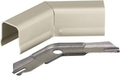 Hubbell Wiring Device-Kellems - 2.7 Inch Long x 0.91 Inch Wide x 2.7 Inch High, Raceway Elbow End - 45°, Ivory, For Use with HBL500 Series Raceways and HBL750 Series Raceways - Apex Tool & Supply