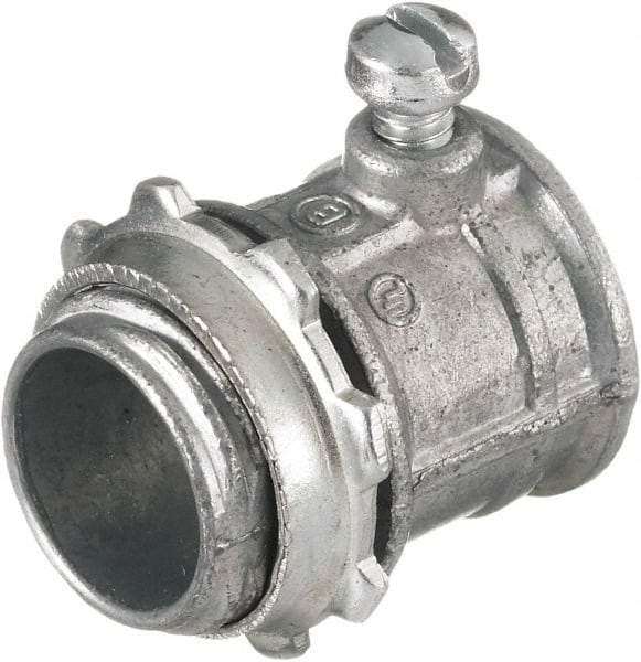 Hubbell Wiring Device-Kellems - 1.2 Inch Long x 1.09 Inch Wide, Raceway Connector Coupling - Metallic, For Use with HBL500 Series Raceways and HBL750 Series Raceways - Apex Tool & Supply