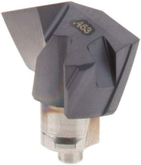Iscar - Series ICP-2M, 0.453" Diam Grade IC908 140° Replaceable Drill Tip - Carbide, TiAlN Finish, 11 Seat Size, Through Coolant - Apex Tool & Supply