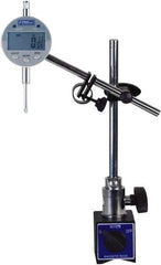 Fowler - 0.0005" Graduation, 1" Max Meas, Electronic Indicator & Base Kit - 0.01mm Resolution, 2.3" Base Length x 2" Base Width x 1.8" Base Height, 2-1/4" Dial Diam - Apex Tool & Supply