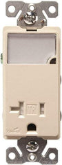 Cooper Wiring Devices - 2 Pole, 125 VAC, 20 Amp, 1 Outlet, Flush Mounted, Self Grounding, Tamper Resistant Combination Outlet with Night Light - 5-20R Configuration, Back Side Wiring, Thermoplastic Material, cULus Listed Standard - Apex Tool & Supply