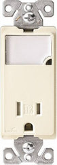 Cooper Wiring Devices - 2 Pole, 125 VAC, 15 Amp, 1 Outlet, Flush Mounted, Self Grounding, Tamper Resistant Combination Outlet with Night Light - 5-15R Configuration, Back Side Wiring, Thermoplastic Material, cULus Listed Standard - Apex Tool & Supply