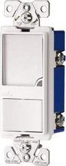 Cooper Wiring Devices - 1 Pole, 120 VAC, 15 Amp, Flush Mounted, Combination Switch with Night Light - NonNEMA Configuration, 1 Switch, Back Side Wiring, Thermoplastic Material, cULus Listed, NOM 426 Standard - Apex Tool & Supply