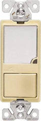 Cooper Wiring Devices - 1 Pole, 120 VAC, 15 Amp, Flush Mounted, Combination Switch with Night Light - NonNEMA Configuration, 1 Switch, Back Side Wiring, Thermoplastic Material, cULus Listed, NOM 426 Standard - Apex Tool & Supply