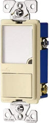 Cooper Wiring Devices - 1 Pole, 120 VAC, 15 Amp, Flush Mounted, Combination Switch with Night Light - NonNEMA Configuration, 1 Switch, Back Side Wiring, Thermoplastic Material, cULus Listed, NOM 426 Standard - Apex Tool & Supply