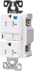 Cooper Wiring Devices - 1 Phase, 5-20R NEMA, 125 VAC, 20 Amp, Self Grounding, GFCI Receptacle - 2 Pole, Back and Side Wiring, Tamper Resistant, Thermoplastic Commercial, Specification Grade - Apex Tool & Supply