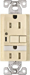 Cooper Wiring Devices - 1 Phase, 5-15R NEMA, 125 VAC, 15 Amp, Self Grounding, GFCI Receptacle - 2 Pole, Back and Side Wiring, Tamper Resistant, Thermoplastic Commercial, Specification Grade - Apex Tool & Supply