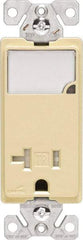 Cooper Wiring Devices - 2 Pole, 125 VAC, 20 Amp, 1 Outlet, Flush Mounted, Self Grounding, Tamper Resistant Combination Outlet with Night Light - 5-20R Configuration, Back Side Wiring, Thermoplastic Material, cULus Listed Standard - Apex Tool & Supply