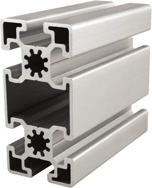 80/20 Inc. - 4 Meters Long x 45 mm Wide x 90 mm Deep, T-Slotted Aluminum Extrusion - Clear Anodized Finish - Apex Tool & Supply