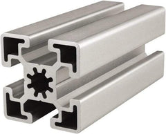80/20 Inc. - 6 Meters Long x 45 mm Wide x 45 mm Deep, T-Slotted Aluminum Extrusion - Clear Anodized Finish - Apex Tool & Supply