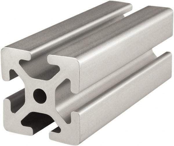 80/20 Inc. - 4 Meters Long x 40 mm Wide x 40 mm Deep, T-Slotted Aluminum Extrusion - Clear Anodized Finish - Apex Tool & Supply