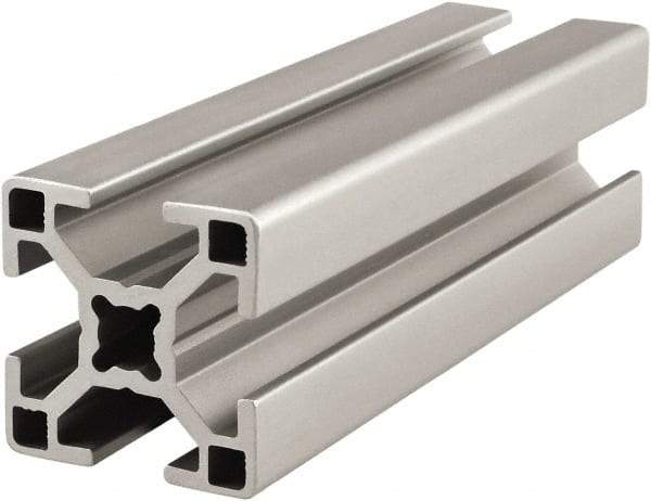 80/20 Inc. - 6 Meters Long x 30 mm Wide x 30 mm Deep, T-Slotted Aluminum Extrusion - Clear Anodized Finish - Apex Tool & Supply