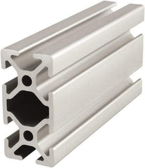 80/20 Inc. - 6 Meters Long x 25 mm Wide x 50 mm Deep, T-Slotted Aluminum Extrusion - Clear Anodized Finish - Apex Tool & Supply