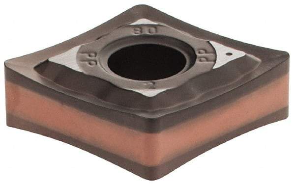 Iscar - CNMG432 PP Grade IC6025 Carbide Turning Insert - TiCN/Al2O3/TiN Finish, 80° Diamond, 1/2" Inscr Circle, 3/16" Thick, 1/32" Corner Radius - Apex Tool & Supply