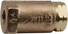 Conbraco - 1/4" Lead Free Bronze Check Valve - Inline, Female NPT, 400 WOG - Apex Tool & Supply