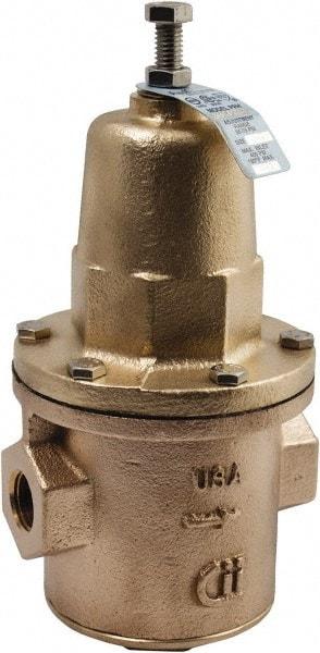 Conbraco - 400 Max psi Direct Pressure Reducing Valve - 1/2" Female NPT Connection, 9-1/4" High x 4.13" Wide, 25 to 75 psi Reduced Pressure Range - Apex Tool & Supply