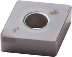 Seco - CNGM432 Grade CBN060K PCBN Turning Insert - TiSiAlN Finish, 80° Diamond, 1/2" Inscr Circle, 3/16" Thick, 1/32" Corner Radius - Apex Tool & Supply