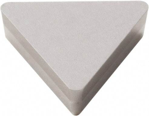 Seco - TCGN1.211 Grade CBN010 PCBN Turning Insert - Uncoated, 60° Triangle, 5/32" Inscr Circle, 3/64" Thick, 1/64" Corner Radius - Apex Tool & Supply