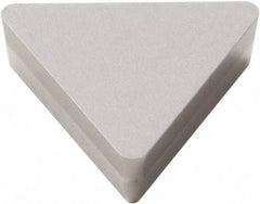Seco - TCGN1.211 Grade CBN010 PCBN Turning Insert - Uncoated, 60° Triangle, 5/32" Inscr Circle, 3/64" Thick, 1/64" Corner Radius - Apex Tool & Supply
